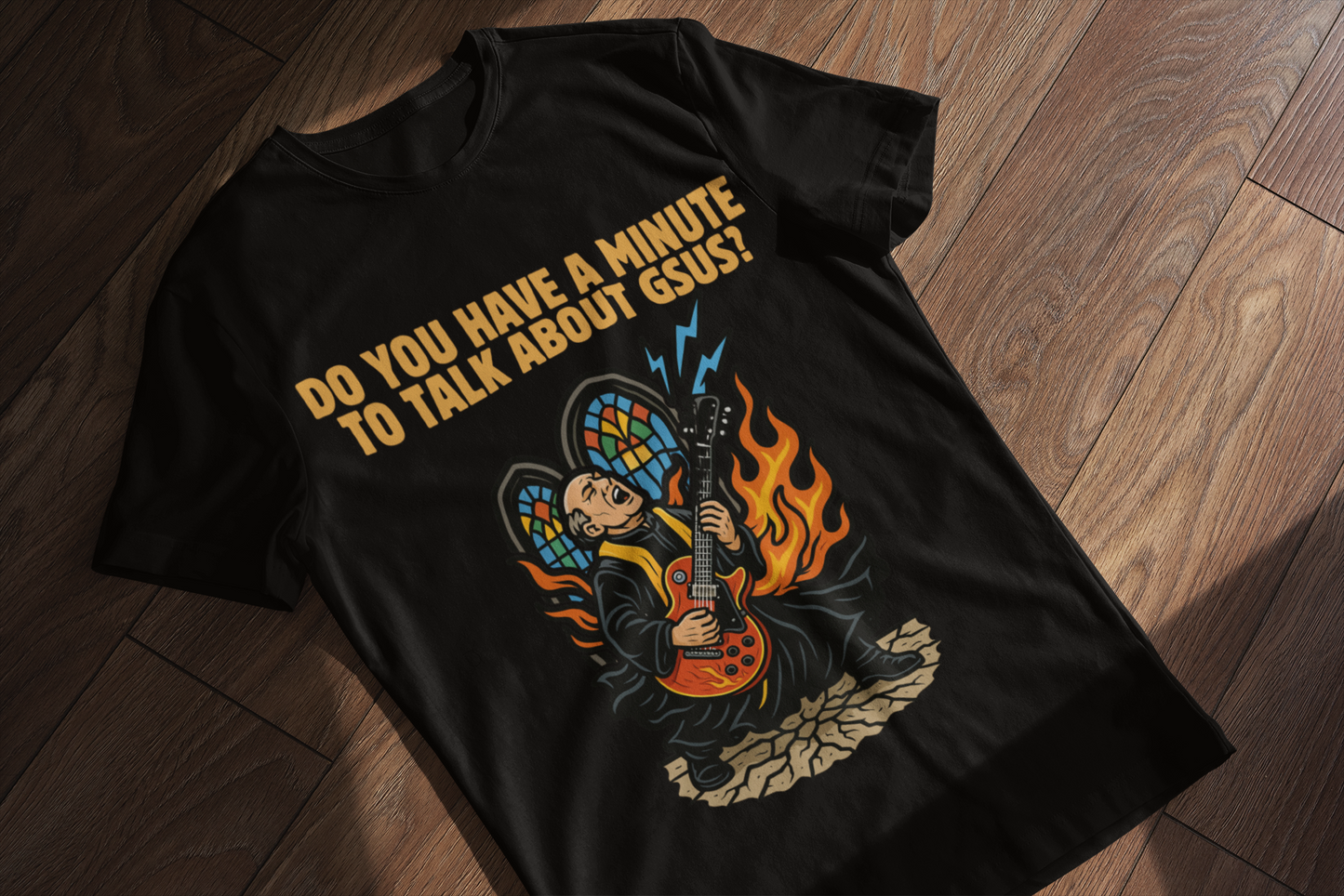 "Gsus Guitar Priest" Unisex Guitar T-Shirt