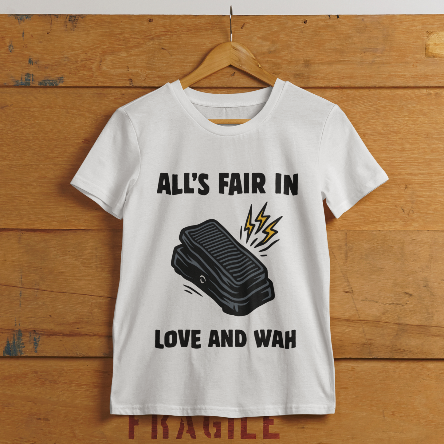 Love and Wah Guitar T Shirt