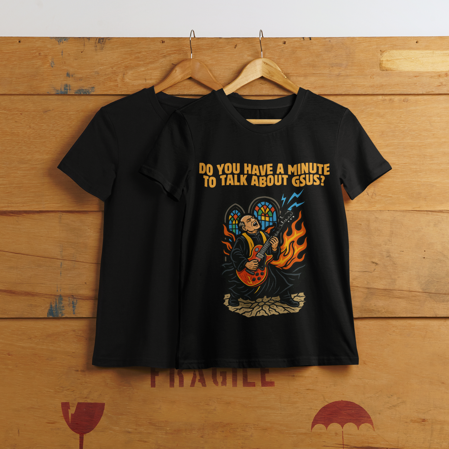 "Gsus Guitar Priest" Unisex Guitar T-Shirt