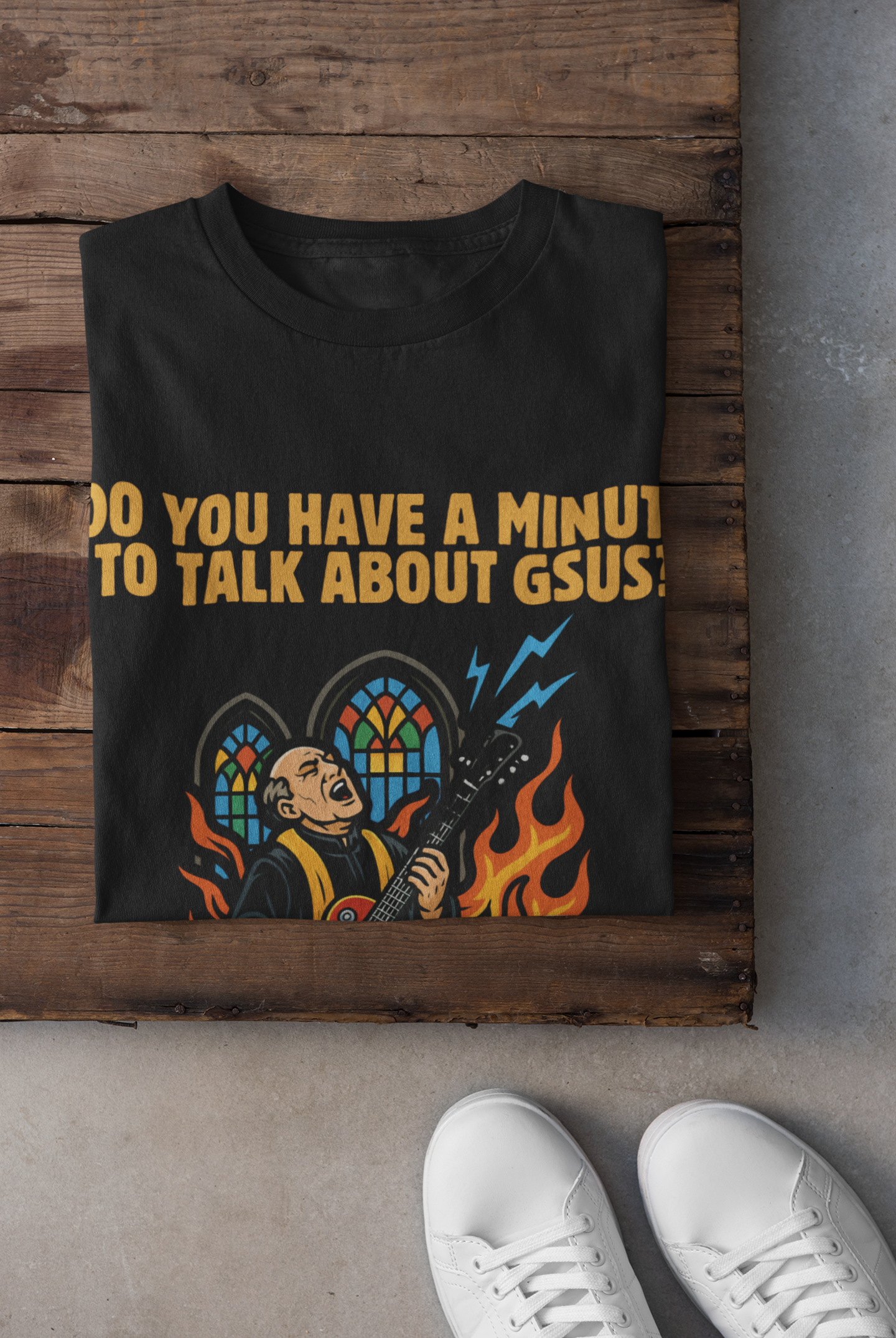 "Gsus Guitar Priest" Unisex Guitar T-Shirt